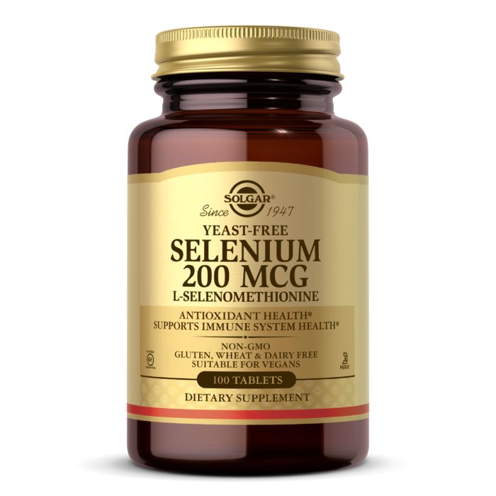 Вітаміни та мінерали Solgar Selenium 200 mcg Yeast-Free, 100 таблеток