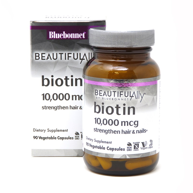 Вітаміни та мінерали Bluebonnet Nutrition Beautiful Ally Biotin 10000 mcg, 90 вегакапсул