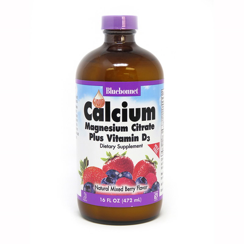 Вітаміни та мінерали Bluebonnet Nutrition Calcium Magnesium Citrate plus Vitamin D3, 472 мл. Фото 3