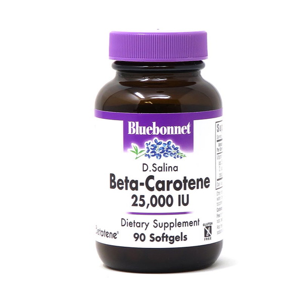 Вітаміни та мінерали Bluebonnet Nutrition Natural Beta-Carotene 25000 IU, 90 капсул