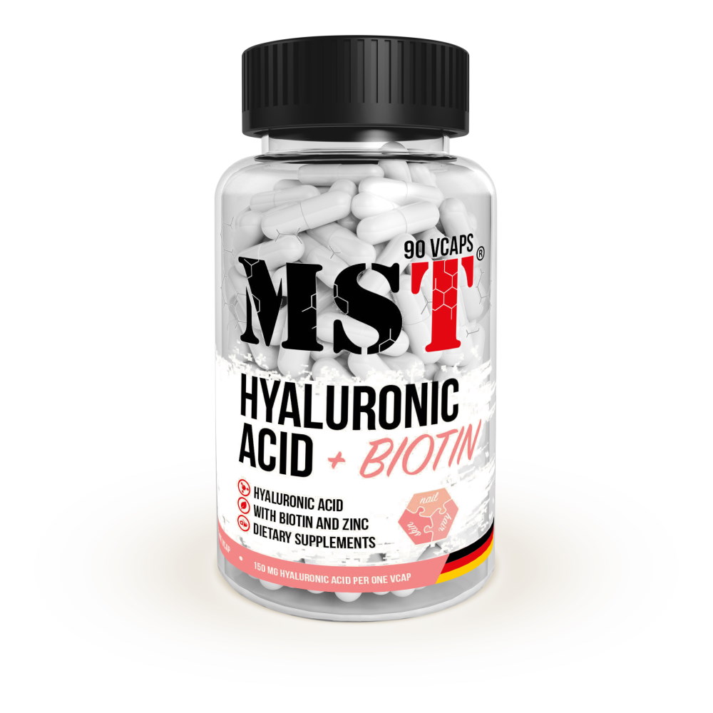 Препарат для суглобів і зв'язок MST Nutrition Hyaluronic Acid + Biotin, 90 капсул