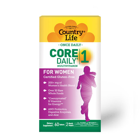 Вітаміни та мінерали Country Life Core Daily-1 Multivitamins Women, 60 таблеток