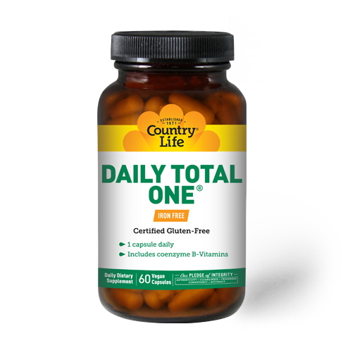 Вітаміни та мінерали Country Life Daily Total One Iron Free, 60 капсул