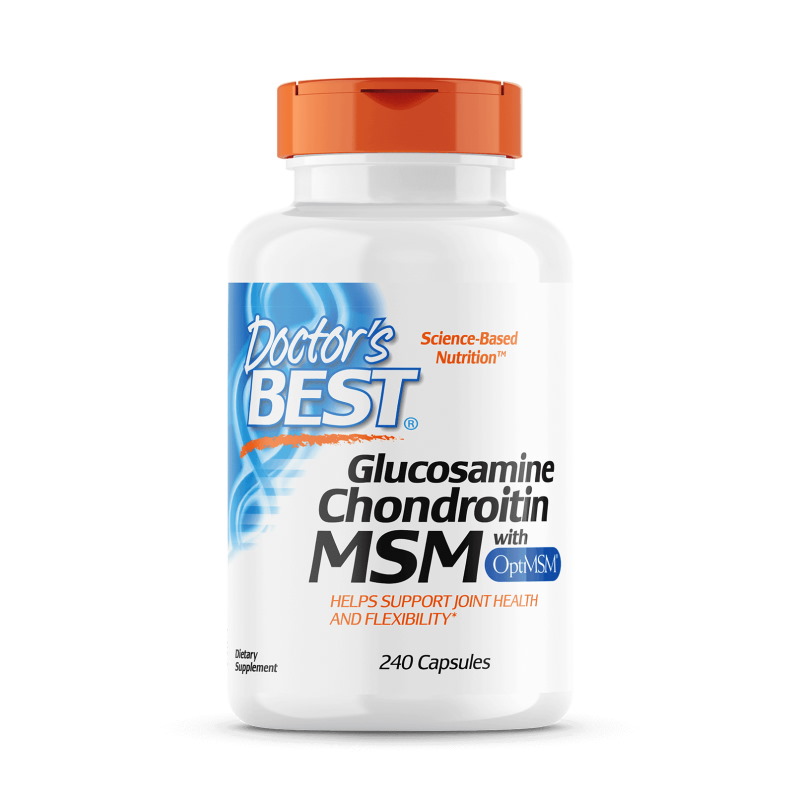Препарат для суглобів і зв'язок Doctor's Best Glucosamine Chondroitin MSM, 240 капсул