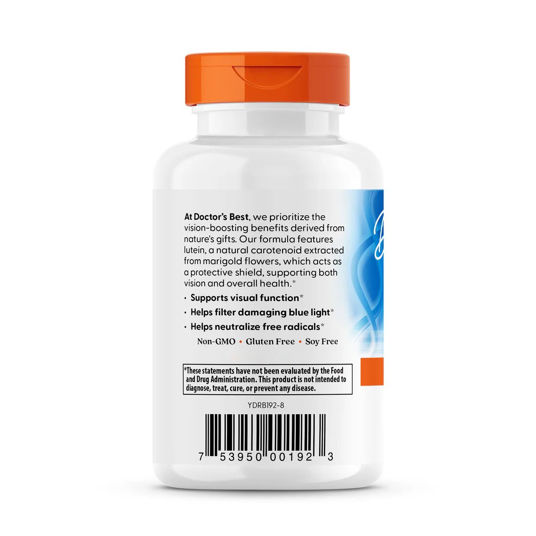 Натуральная добавка Doctor's Best Lutein with FloraGlo, 60 вегакапсул. Фото 3