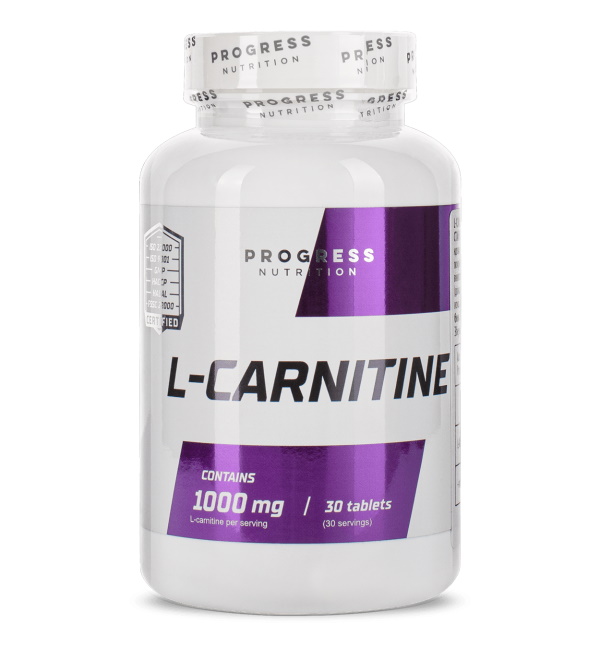 Жиросжигатель Progress Nutrition L-Carnitine, 60 таблеток