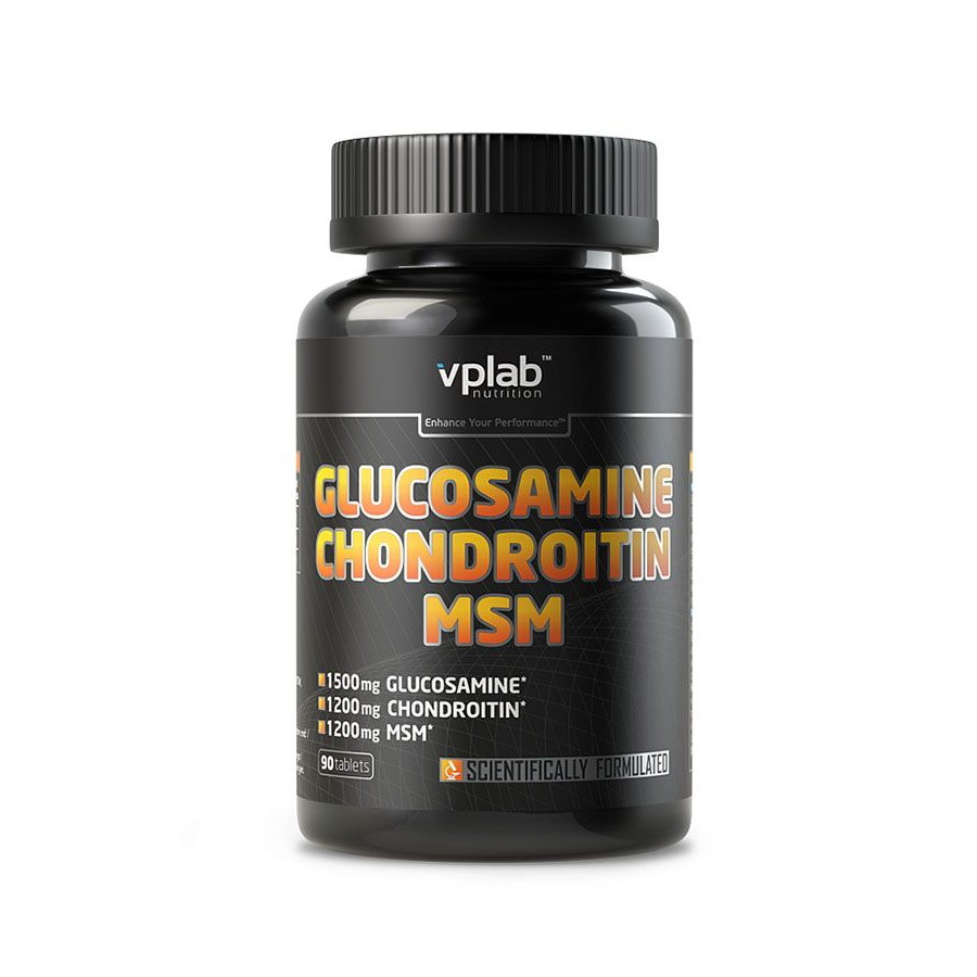 Препарат для суглобів і зв'язок VPLab Glucosamine Chondroitin MSM, 90 таблеток