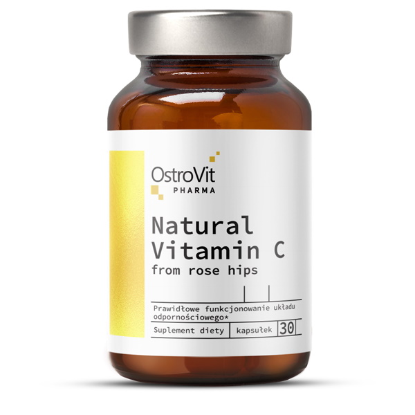 Вітаміни та мінерали OstroVit Queen Fit Natural Vitamin C from Rose Hips, 30 капсул
