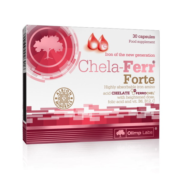 Витамины и минералы Olimp Sport Nutrition Chela-Ferr Forte, 30 капсул