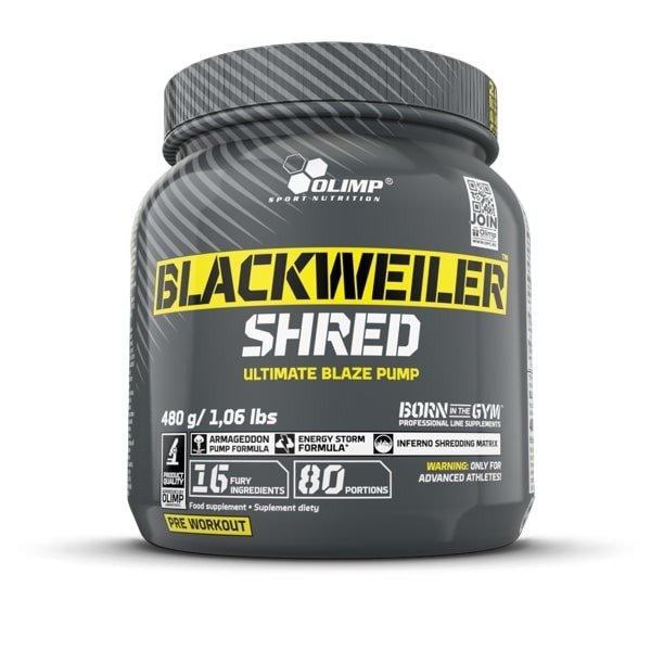 Передтренувальний комплекс Olimp Sport Nutrition BlackWeiler Shred, 480 грам