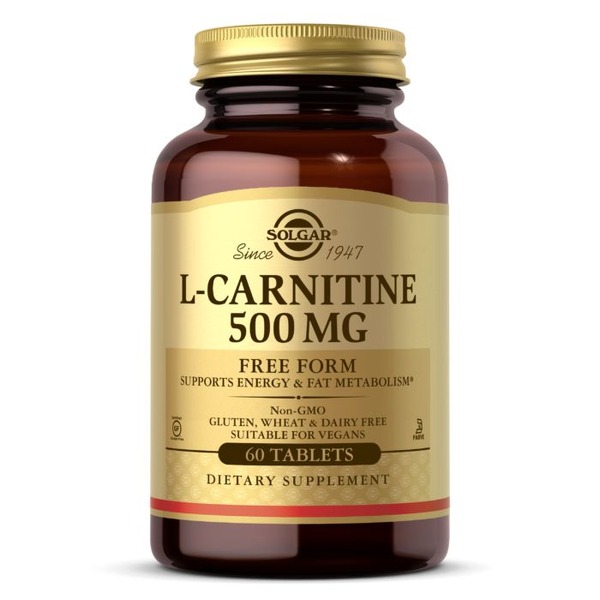 Жироспалювач Solgar L-Carnitine 500 mg, 60 таблеток