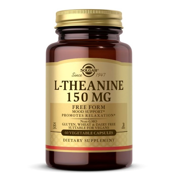Аминокислота Solgar L-Theanine 150 mg, 60 вегакапсул