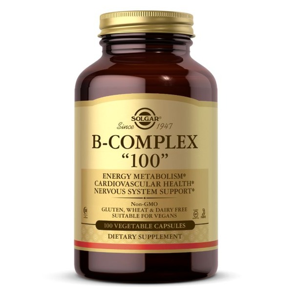 Вітаміни та мінерали Solgar B-Complex 100, 100 вегакапсул