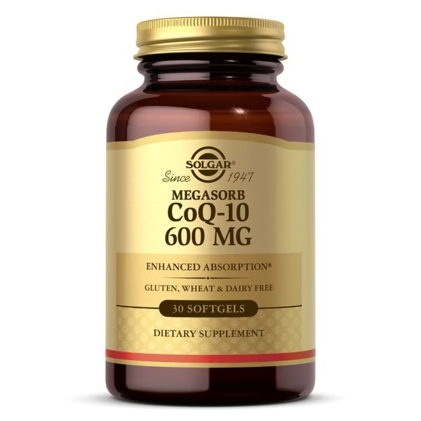 Натуральна добавка Solgar CoQ-10 600 mg Megasorb, 30 капсул