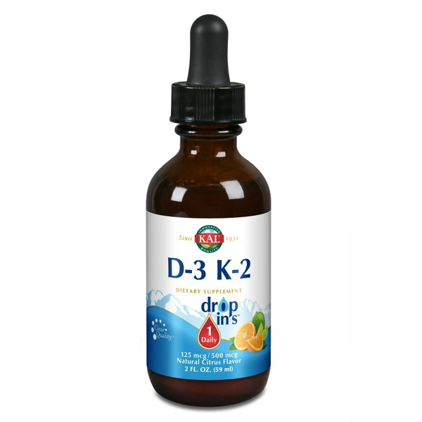 Вітаміни та мінерали KAL Vitamin D-3 K-2 Drop, 59 мл. Фото 2