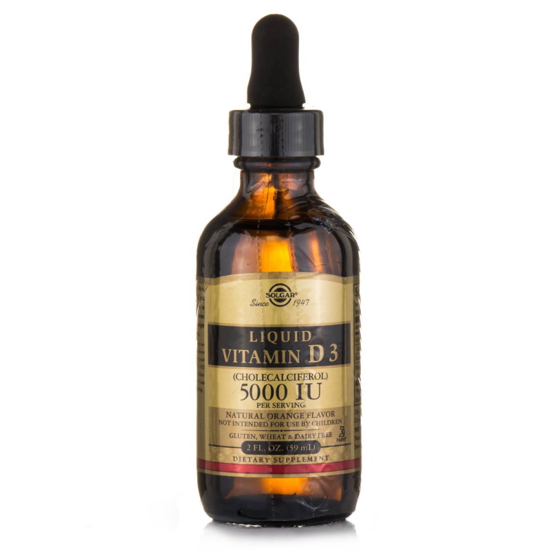 Вітаміни та мінерали Solgar Vitamin D3 125 mcg, 59 мл