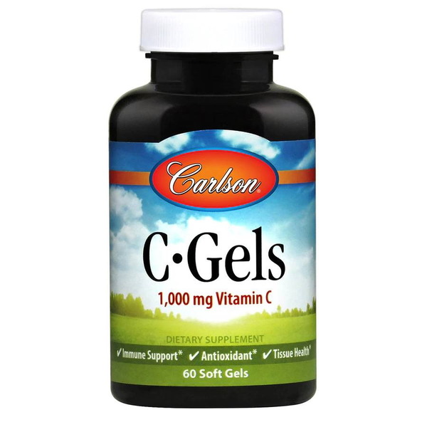 Витамины и минералы Carlson Labs C-Gels, 60 капсул