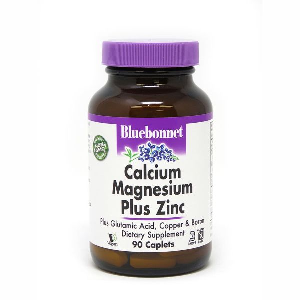 Вітаміни та мінерали Bluebonnet Nutrition Calcium Magnesium plus Zinc, 90  каплет