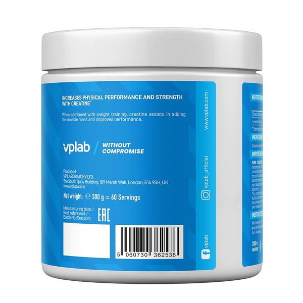 Креатин VPLab Pure Creatine, 300 грамм. Фото 3
