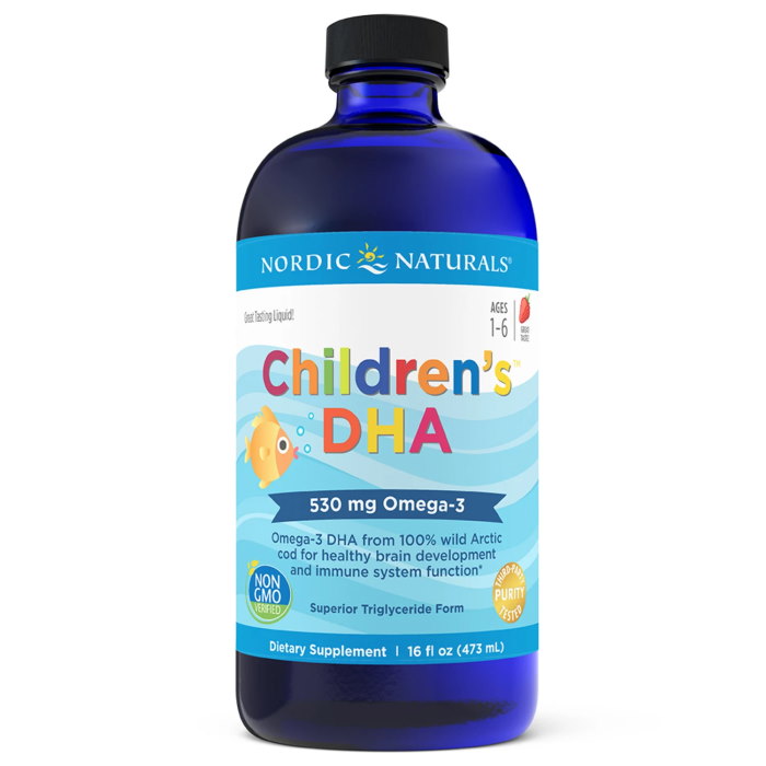 Жирні кислоти Nordic Naturals Children's DHA 530 mg, 473 мл полуниця