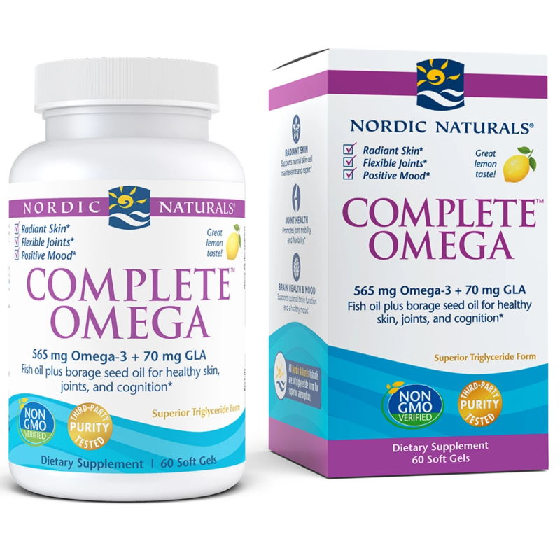 Жирные кислоты Nordic Naturals Complete Omega, 60 капсул лимон