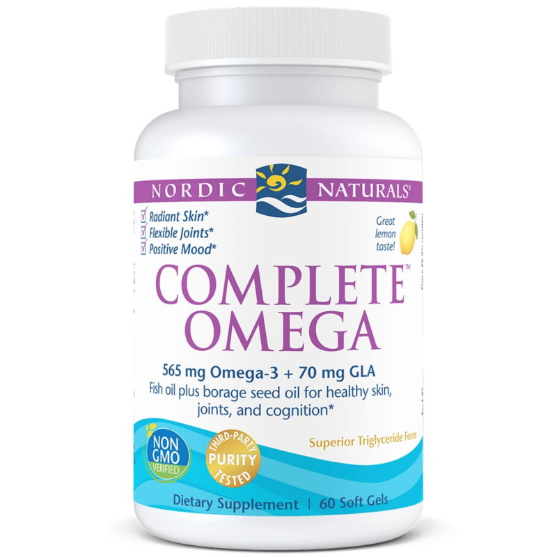 Жирные кислоты Nordic Naturals Complete Omega, 60 капсул лимон. Фото 2