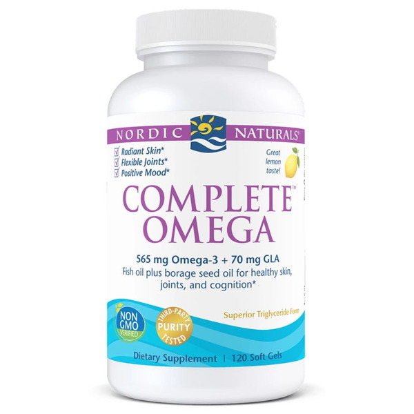 Жирные кислоты Nordic Naturals Complete Omega, 120 капсул лимон. Фото 2