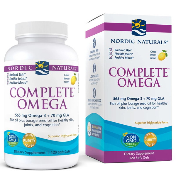Жирные кислоты Nordic Naturals Complete Omega, 120 капсул лимон
