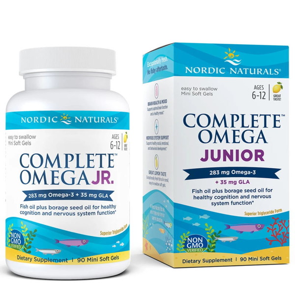 Жирные кислоты Nordic Naturals Complete Omega Junior, 90 капсул лимон
