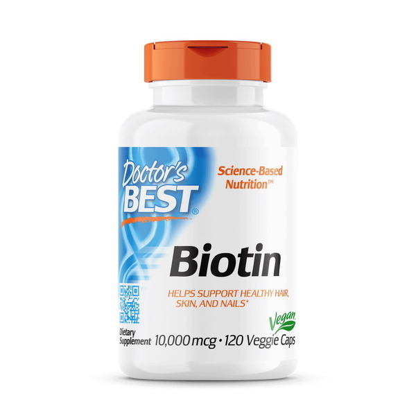 Вітаміни та мінерали Doctor's Best Biotin 10000 IU, 120 вегакапсул