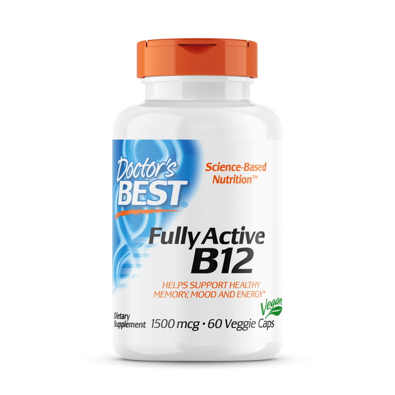 Вітаміни та мінерали Doctor's Best Fully Active B12 1500 mcg, 60 капсул