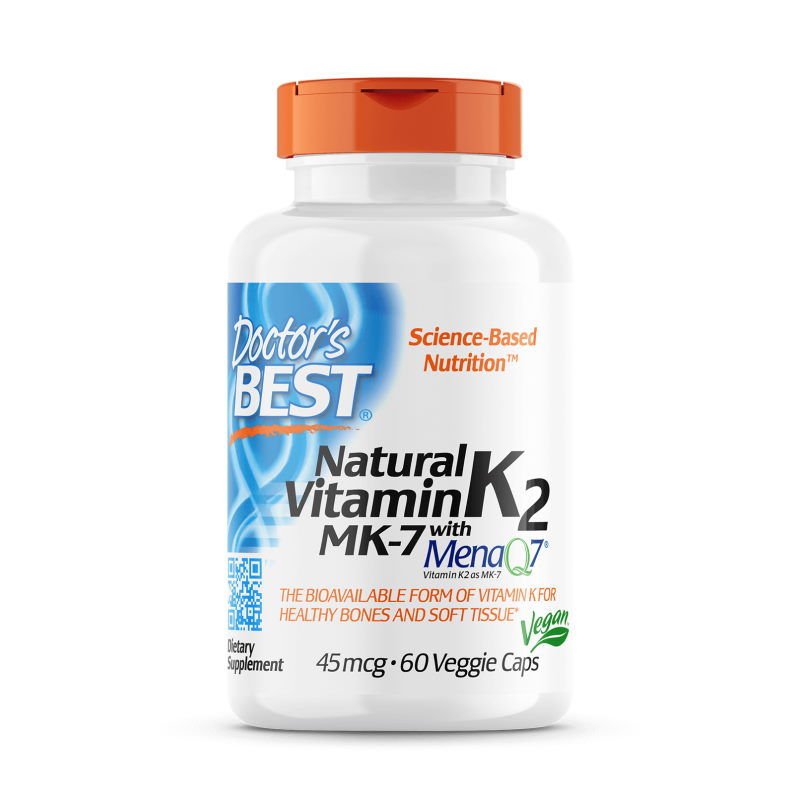 Вітаміни та мінерали Doctor's Best Natural Vitamin K2 MK-7 45 mcg, 60 капсул