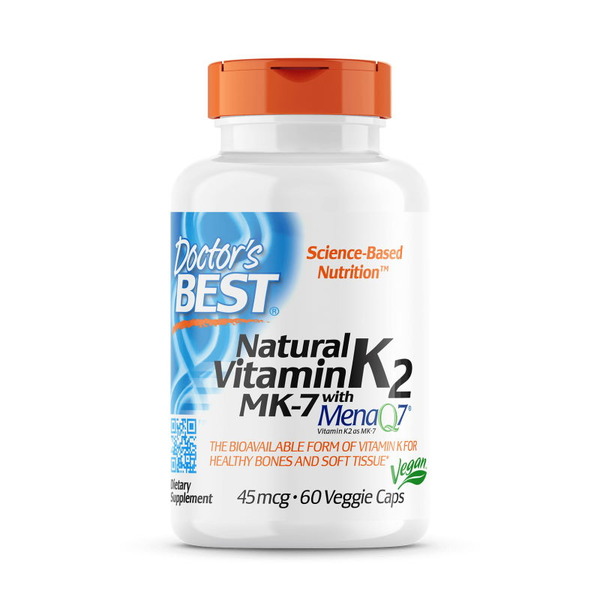 Вітаміни та мінерали Doctor's Best Natural Vitamin K2 MK-7 45 mcg, 60 капсул