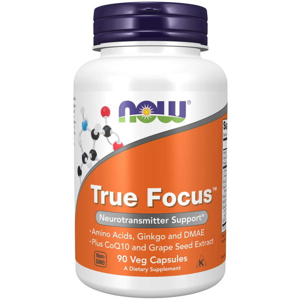 Натуральна добавка NOW True Focus, 90 вегакапсул