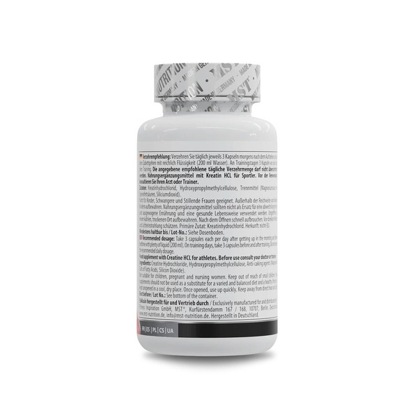 Креатин MST Nutrition Creatine HCL, 90 вегакапсул. Фото 3