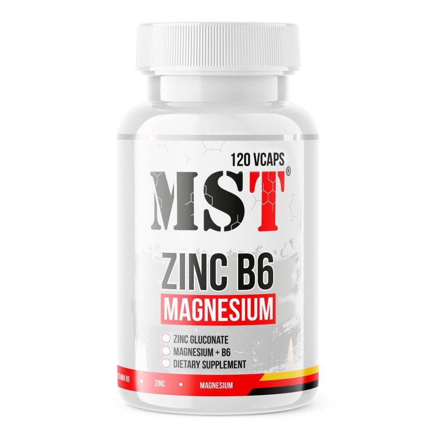 Стимулятор тестостерону MST Nutrition Zinc B6 Magnesium, 120 вегакапсул