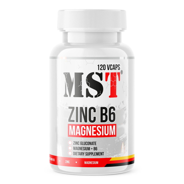 Стимулятор тестостерону MST Nutrition Zinc B6 Magnesium, 120 вегакапсул