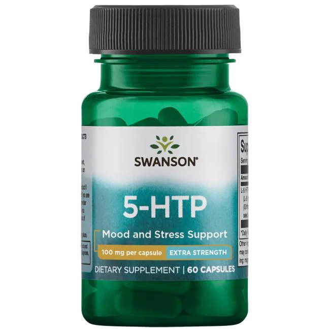 Амінокислота Swanson 5-HTP 100 mg Extra Strength, 60 капсул