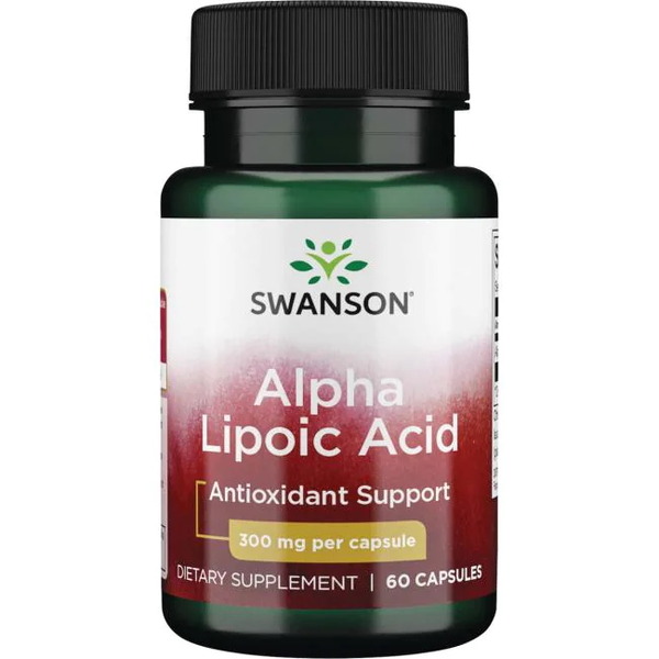 Натуральна добавка Swanson Alpha Lipoic Acid 300 mg, 60 капсул