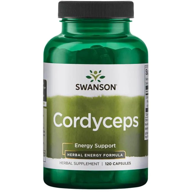 Натуральна добавка Swanson Cordyceps 600 mg, 120 капсул