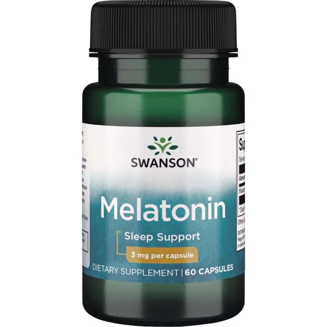 Натуральная добавка Swanson Melatonin 3 mg, 60 капсул