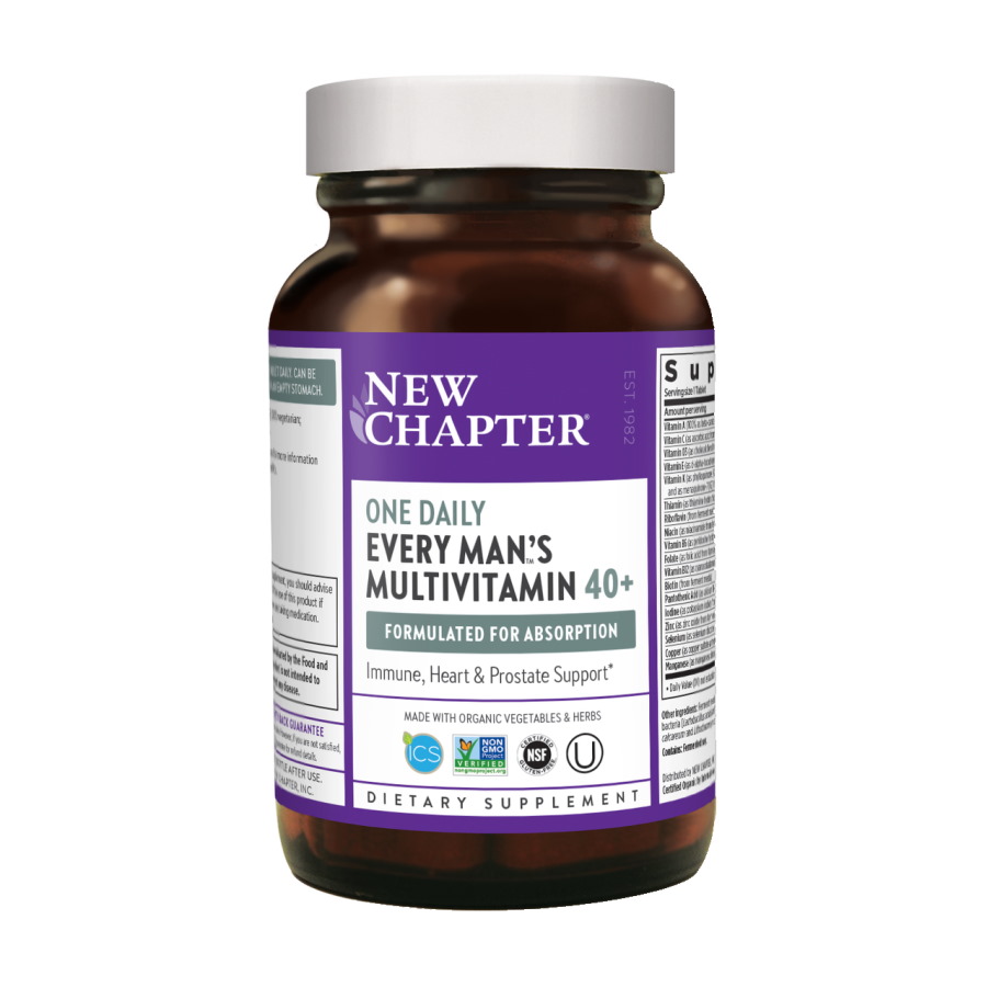 Вітаміни та мінерали New Chapter Every Man's One Daily 40+ Multivitamin, 72 таблетки