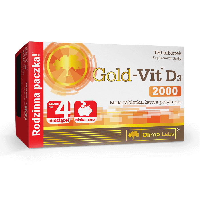 Вітаміни та мінерали Olimp Sport Nutrition Gold-Vit D3 2000, 120 таблеток