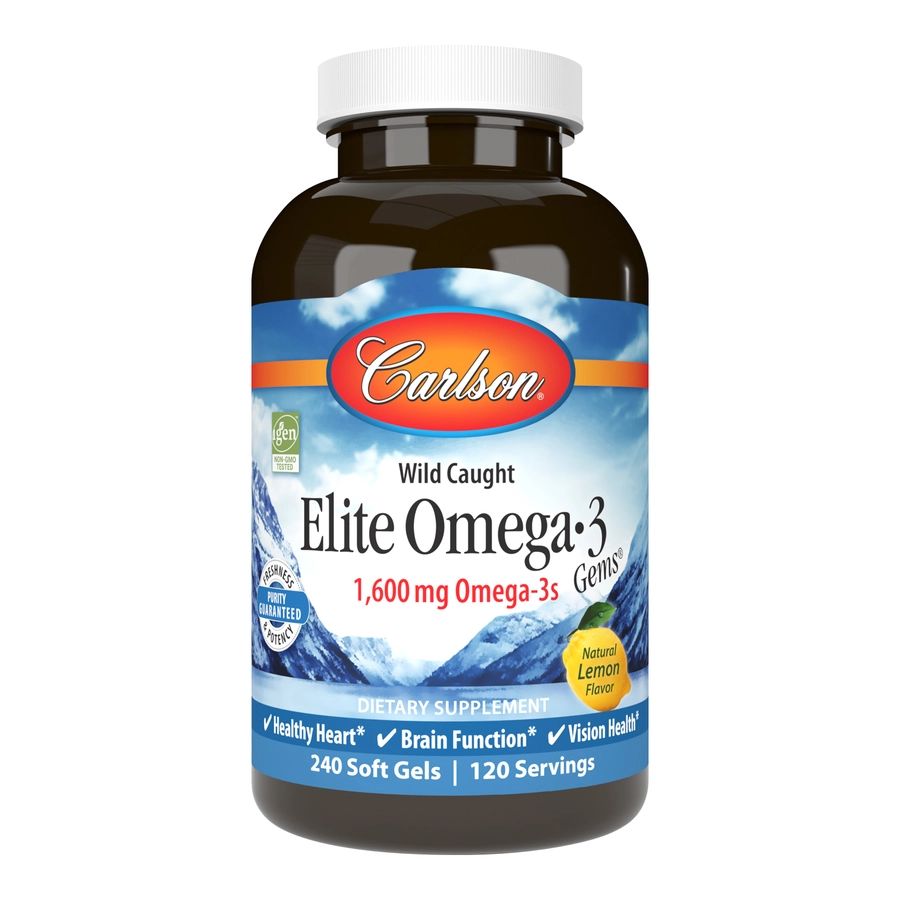Жирные кислоты Carlson Labs Elite Omega-3 Gems, 240 капсул