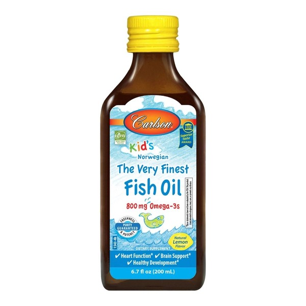 Жирні кислоти Carlson Labs Kid's The Very Finest Fish Oil, 200 мл. Фото 2