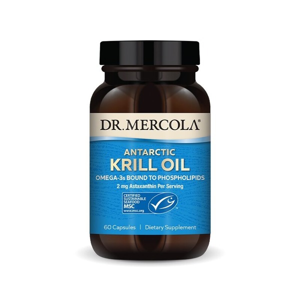Жирні кислоти Dr. Mercola Antarctic Krill Oil, 60 капсул