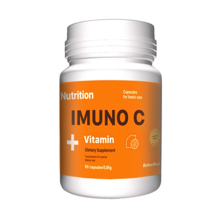 Витамины и минералы EntherMeal Imuno C Vitamin, 60 капсул