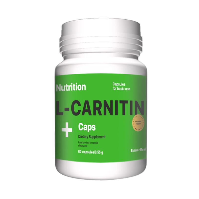 Жироспалювач EntherMeal L-Carnitine, 60 капсул