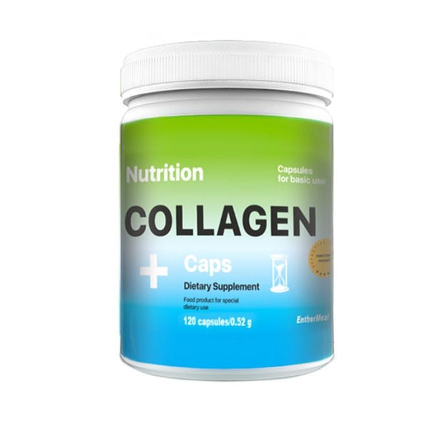 Препарат для суглобів і зв'язок EntherMeal Collagen +, 120 капсул
