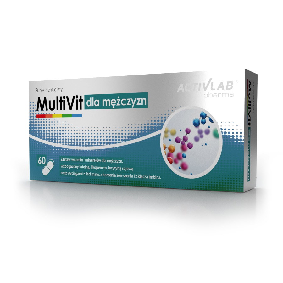 Витамины и минералы ActivLab Pharma MultiVit for Men, 60 капсул